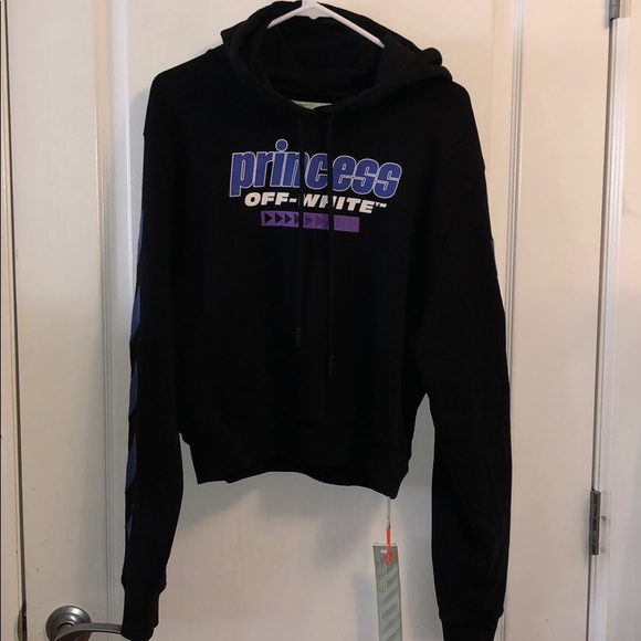 Off White C/O Virgil Abloh Princess Cotton Hoodie - Picture 6 of 8